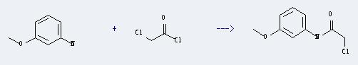 Acetamide,2-chloro-N-(3-methoxyphenyl)- can be prepared by 3-methoxy-aniline and chloroacetyl chloride